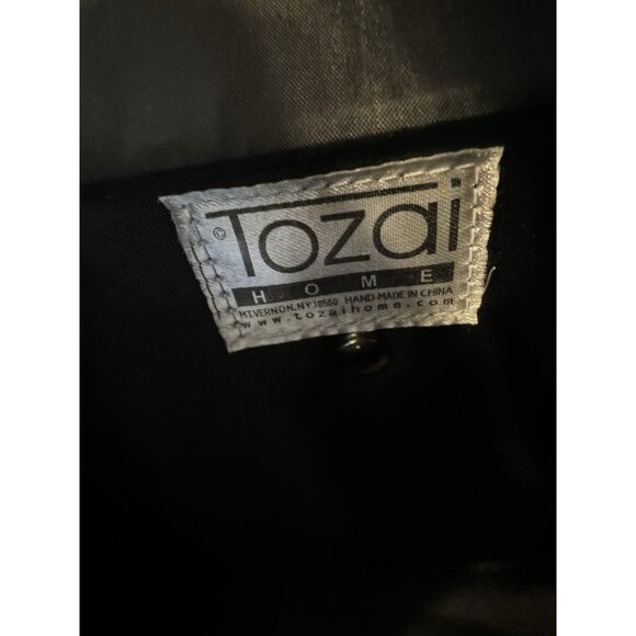 Vintage Tozai Chinese Takeout Box Purse Black & Red Satin-Bamboo Top Handle - Picture 12 of 12